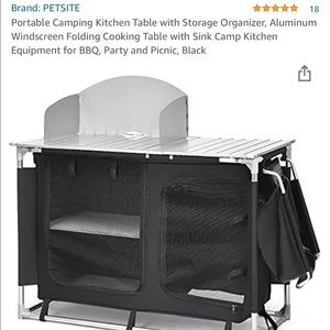 PETSITE portable camping kitchen set!!